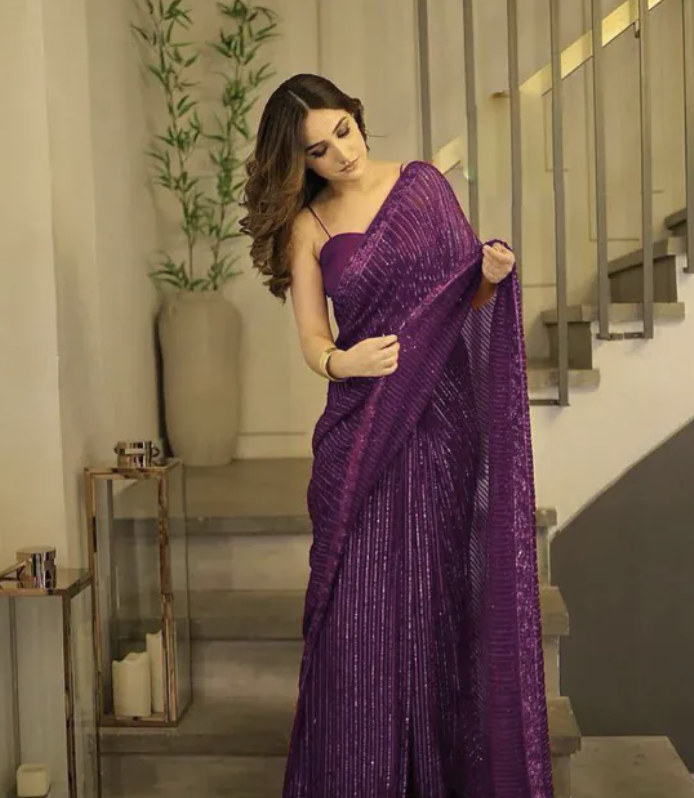Velvet Touch Georgette Saree - 1